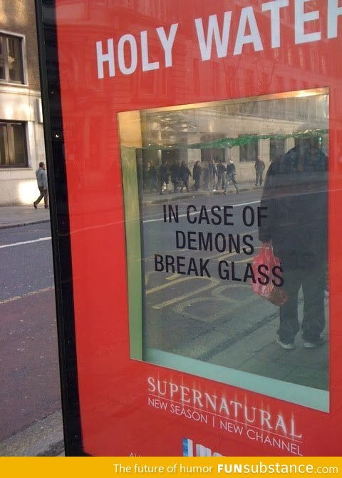 Supernatural, you are doing advertising right