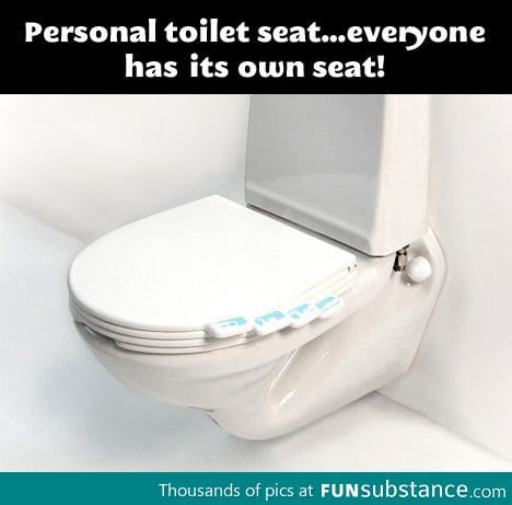 Personal toilet seat - Best invention ever!