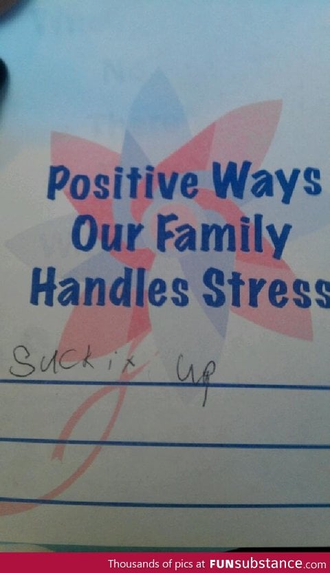 How 6 year olds handles stress