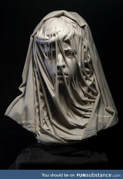 The skill of creating sheer veils out of solid marble