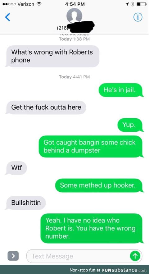 Messing with wrong number