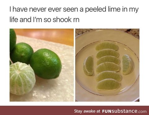 Peeled lime