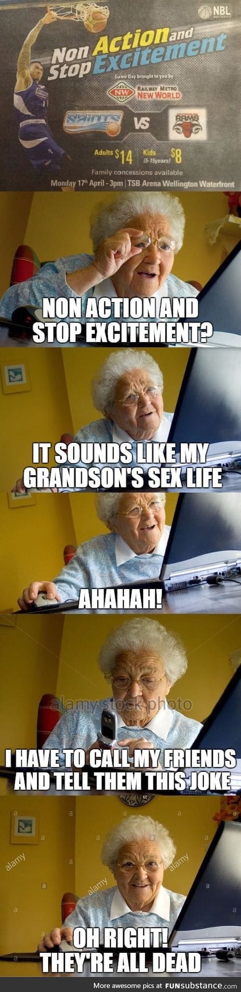 Grandma meme with DLC