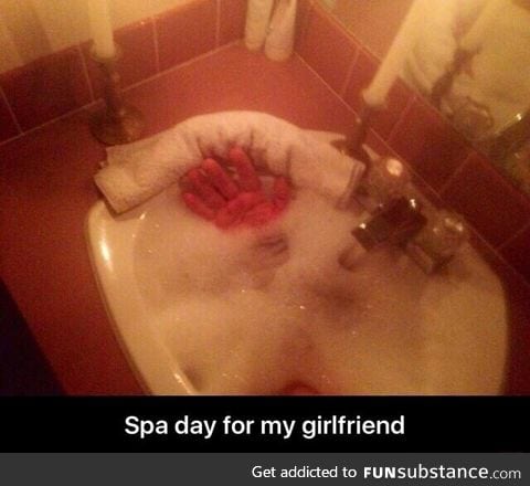 Spa day for girlfriend