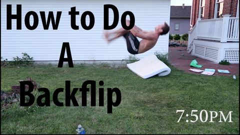 This guy taught himself how to do a backflip in under 6 hours