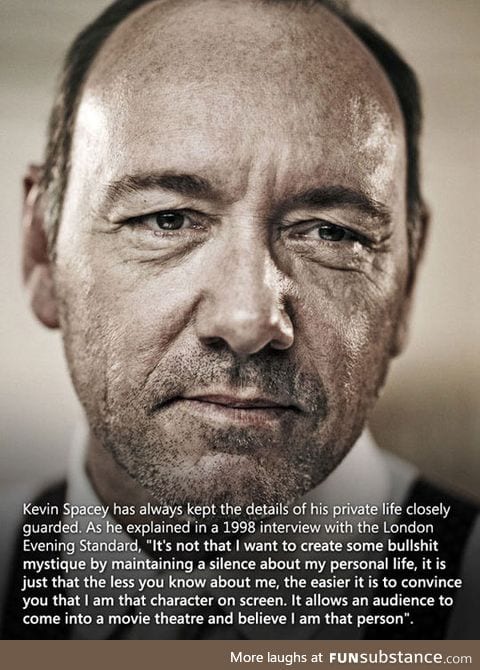 Why kevin spacey maintains a private life