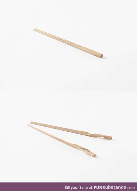 Clever chopsticks design