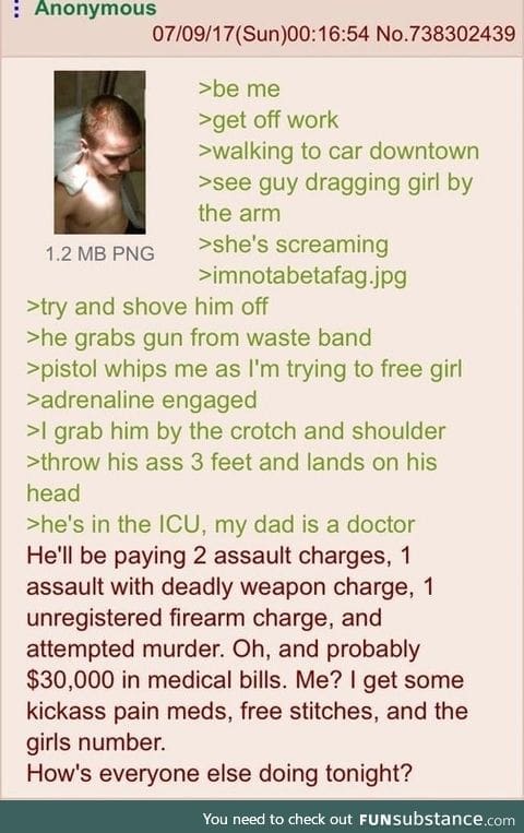 Anon is badass crime fighter