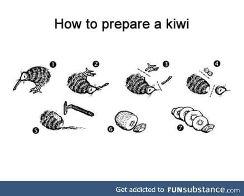 How to prepare a kiwi