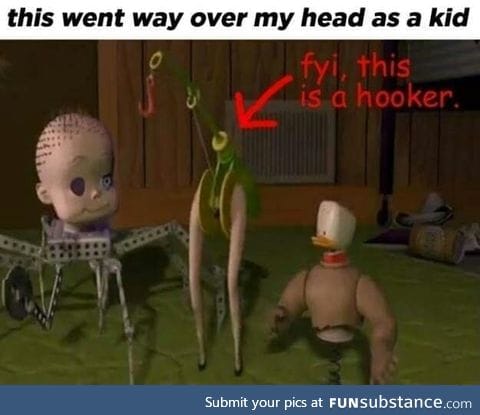 Hooker in Toy Story