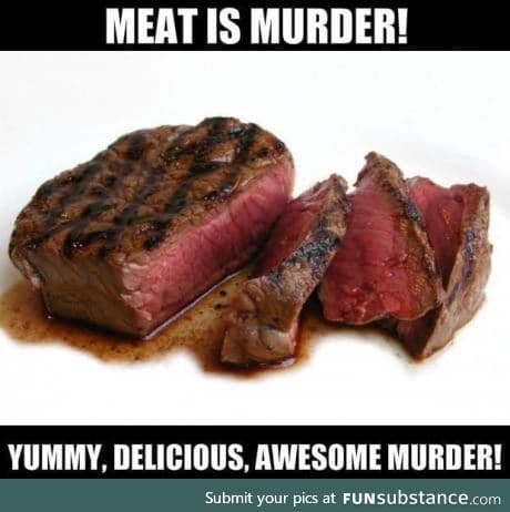 Meat is a murder