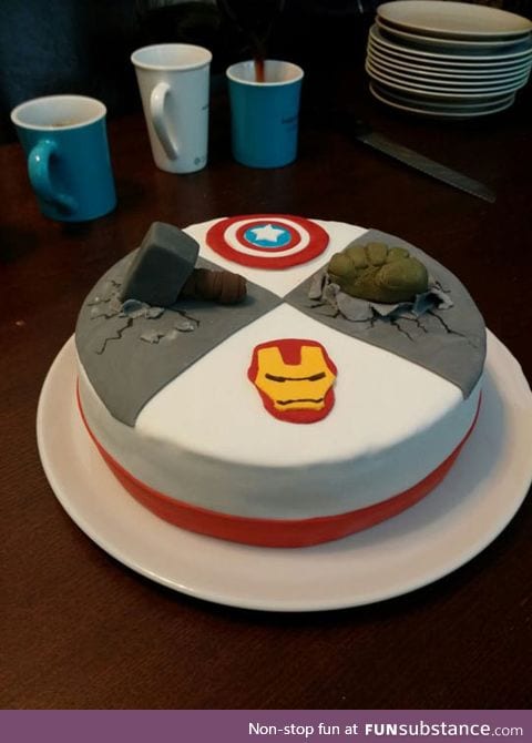 The avengers cake