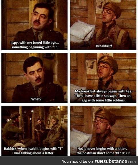 Blackadder Goes Forth I spy