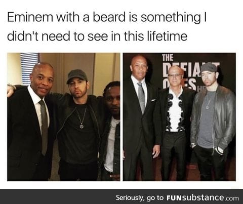 Eminem with beard