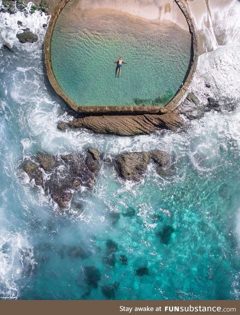 Concrete pool at Victoria Beach