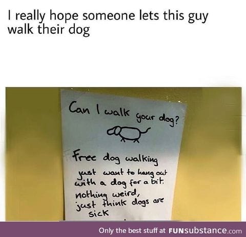 Free dog walker
