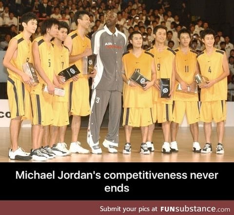 Michael Jordan is competitive