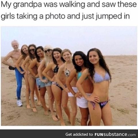 This grandpa has game