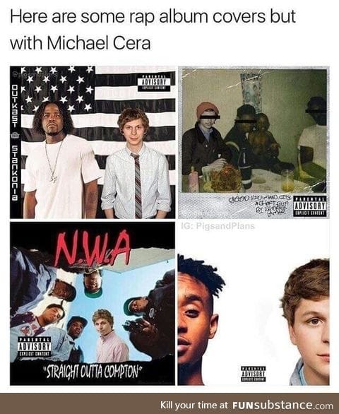 Michael Cera is the perfect rapper