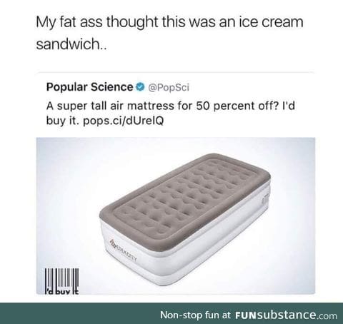 Ice cream sandwich mattress