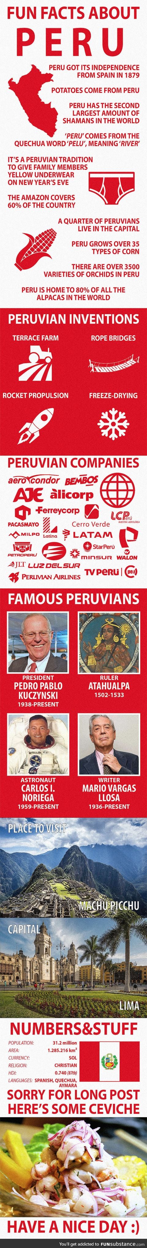 Fun Facts about Peru