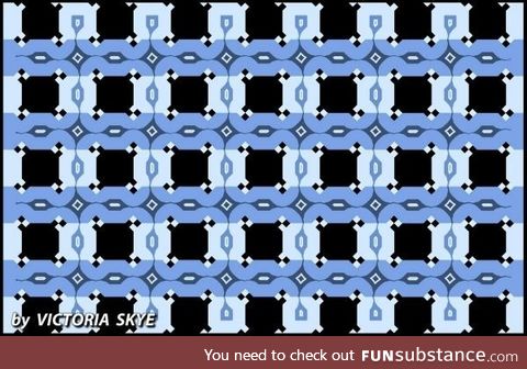 All of these horizontal lines are actually completely straight and parallel