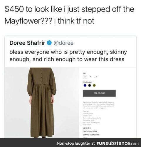 $450 to look like a peasant