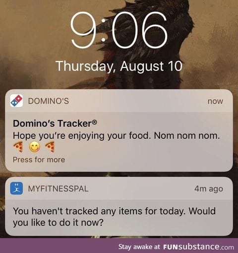 I can’t escape the call of Domino’s