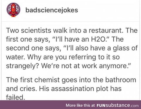 Bad science jokes