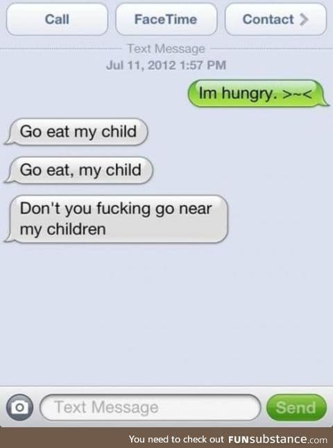 I eat child