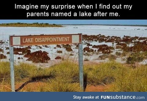 I was born in this lake