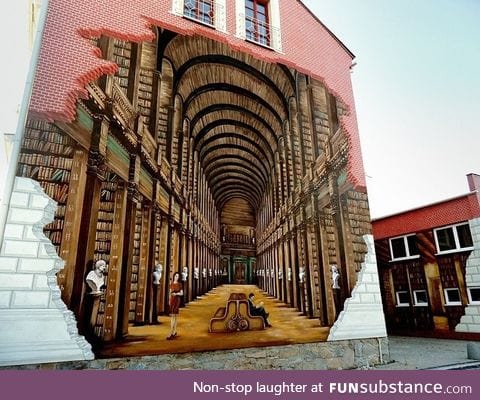 3D mural in Poland