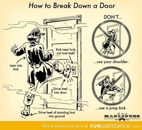 How to break down a door