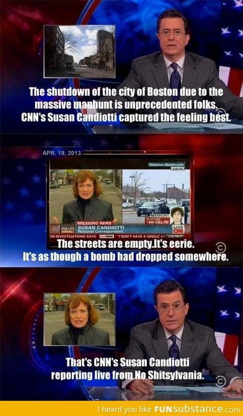 Stephen Colbert on CNN's reporting of the Boston bombings