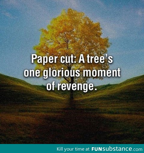 A tree's revenge