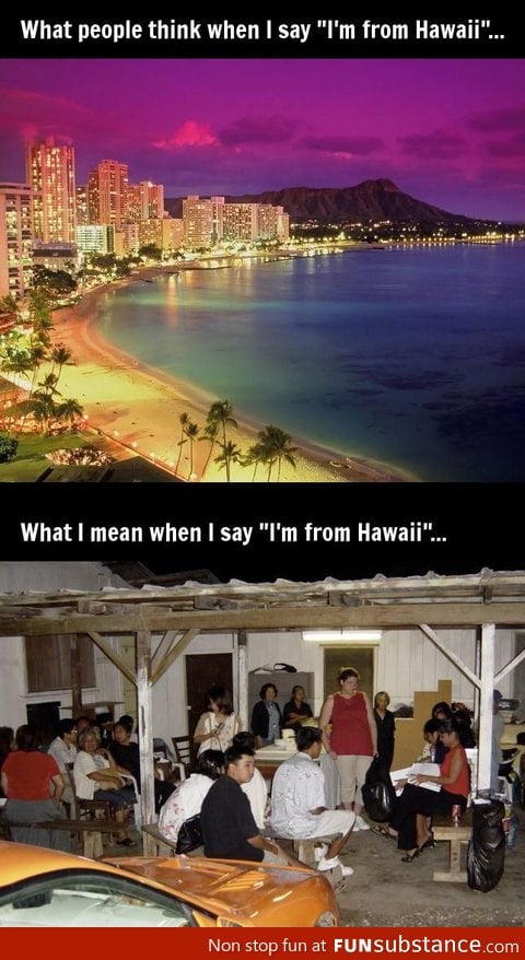 When I say I'm From Hawaii