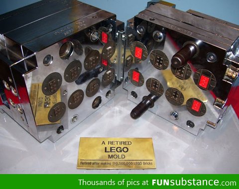 Lego mold retired after producing 120,000,000 bricks