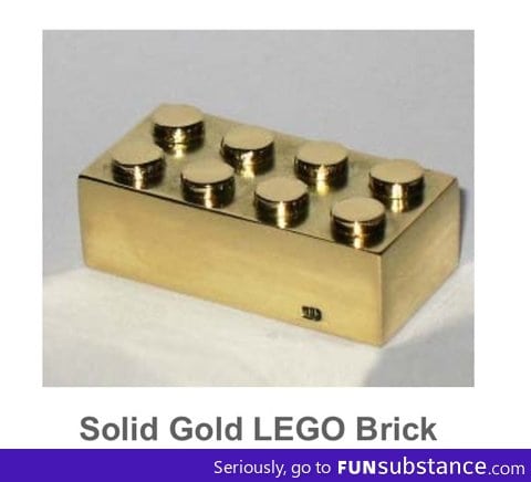 Gold LEGO brick