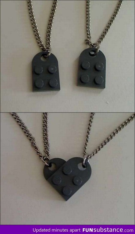 Lego Couple's Necklace