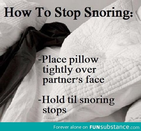 How to stop someone from snoring