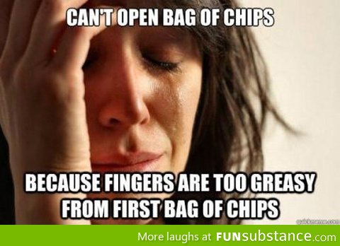 Can't open bag of chips