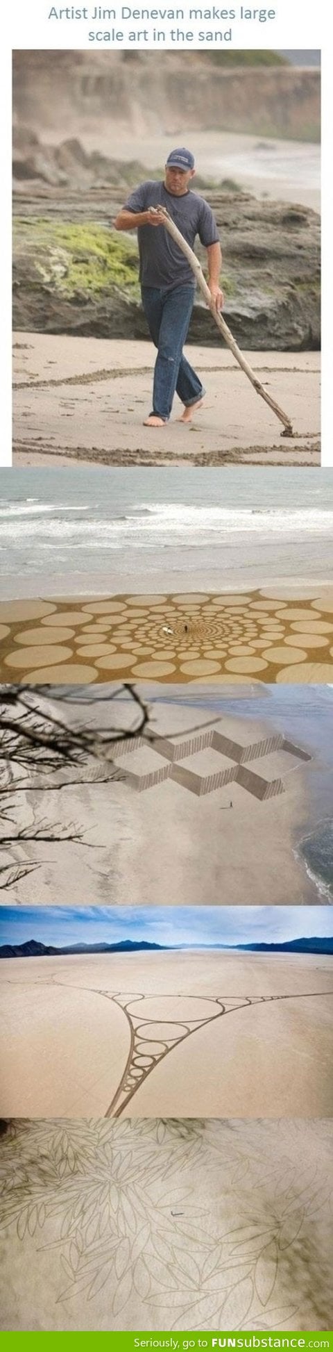 Large scale sand art