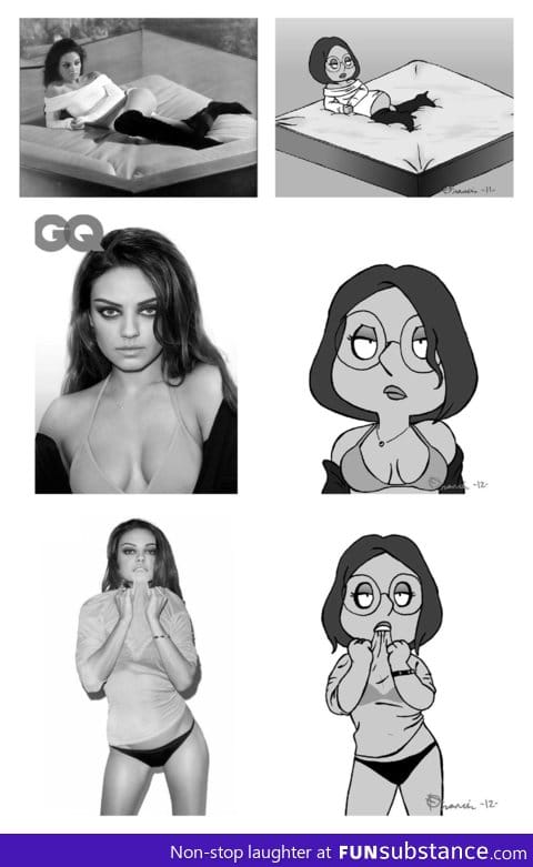 Mila Kunis vs Meg Griffin