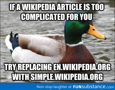 Simplify a Wikipedia article