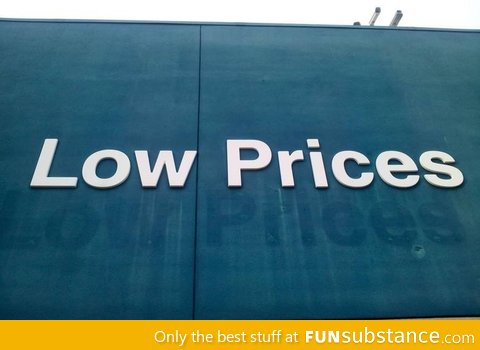 Wal-mart raised it's low prices