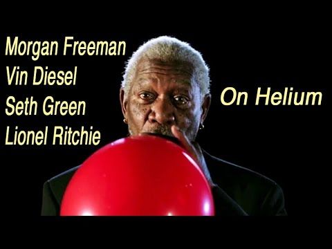 Morgan Freeman and Vin Diesel on helium!