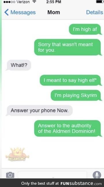 What's wrong with playing Skyrim