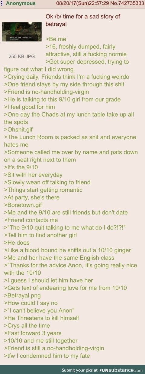 Anon betrays his friend