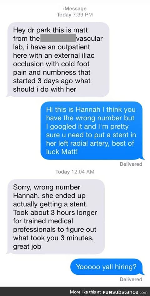 I want Dr. Hannah in my corner