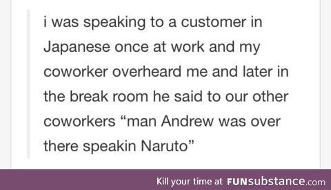 Who speaks Naruto